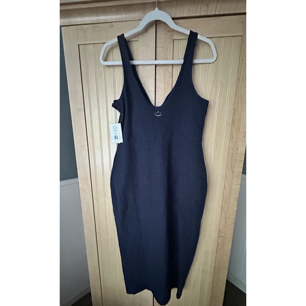 Beyond Yoga Womens Activewear Sleeveless V-Neck Tank Dress Navy Blue Size M $122 - Picture 8 of 9